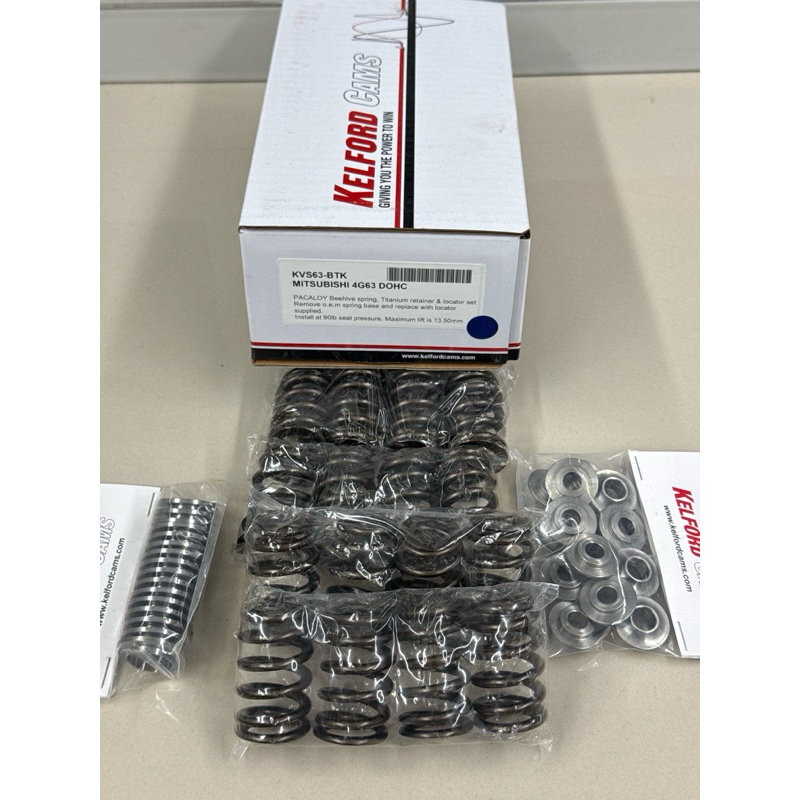 Kelford KVS63-BTK KVS63-BTK-X Beehive Valve Springs Titanium Retainers ...
