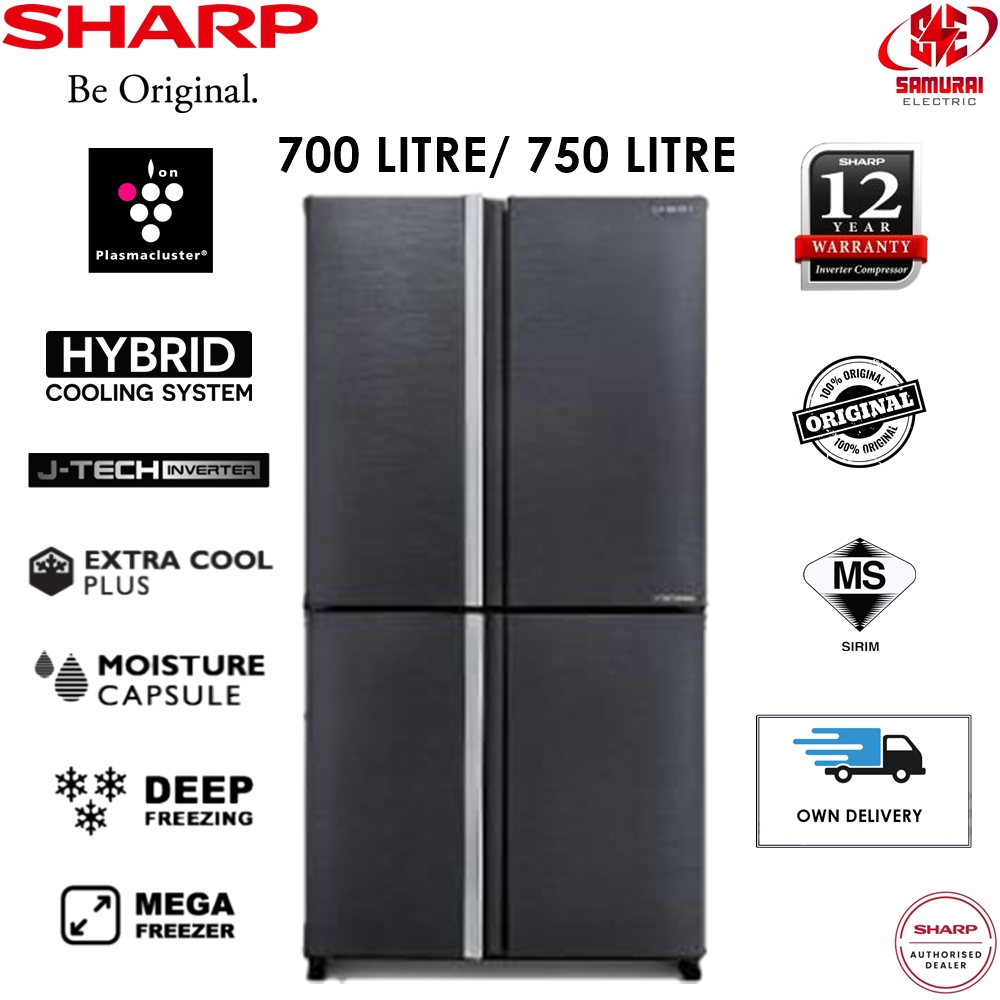 Sharp J-Tech Inverter Avance Refrigerator With Plasma 700 Litre ...