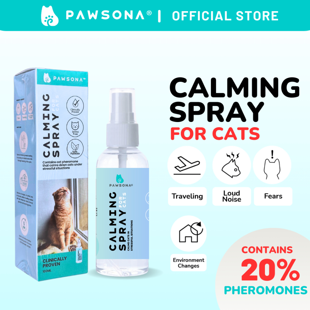 Photo inspiration: Gallery Detail: Pawsona Cat Pheromone Calming Spray Reduce Stress On Heat Multi