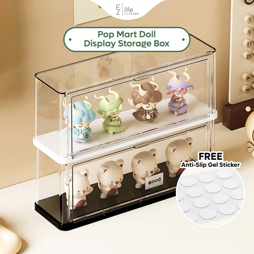EzLife Toys Display Storage Box Pop Mart Doll Cabinet Blind Box Labubu ...