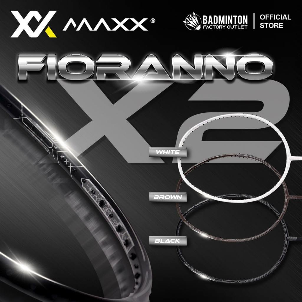 MAXX Fioranno X2 Badminton Racket | 4UG6 | Black | Brown | White ...