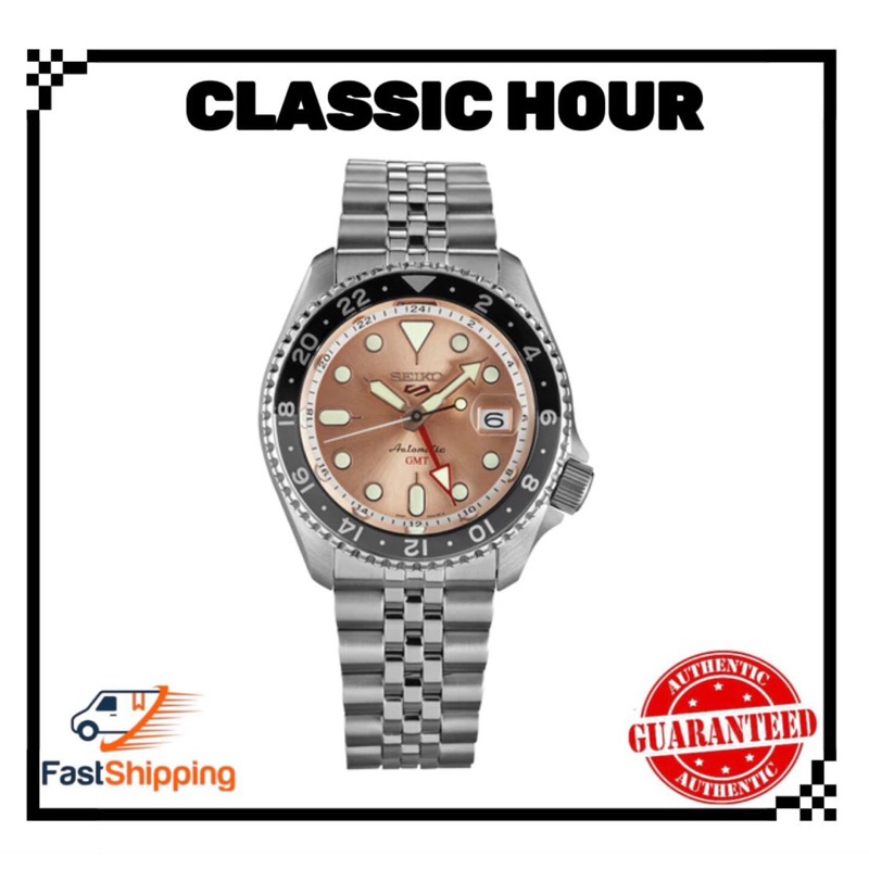 Seiko montre 5 Sports Field GMT automatique pour homme SBSC009 argenté - JAPAN