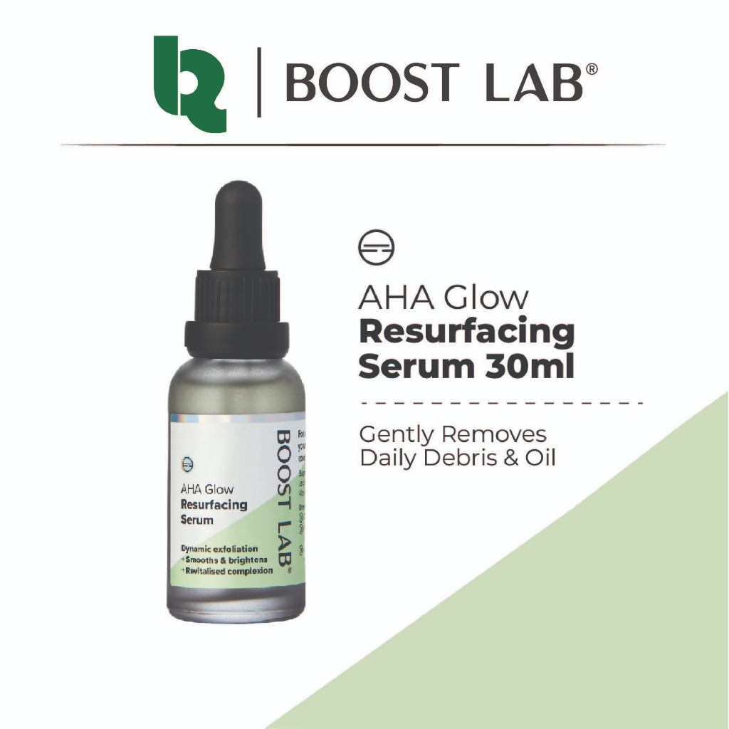 Boost Lab AHA Glow Resurfacing Exfoliating Face Serum (30ml) | Shopee ...