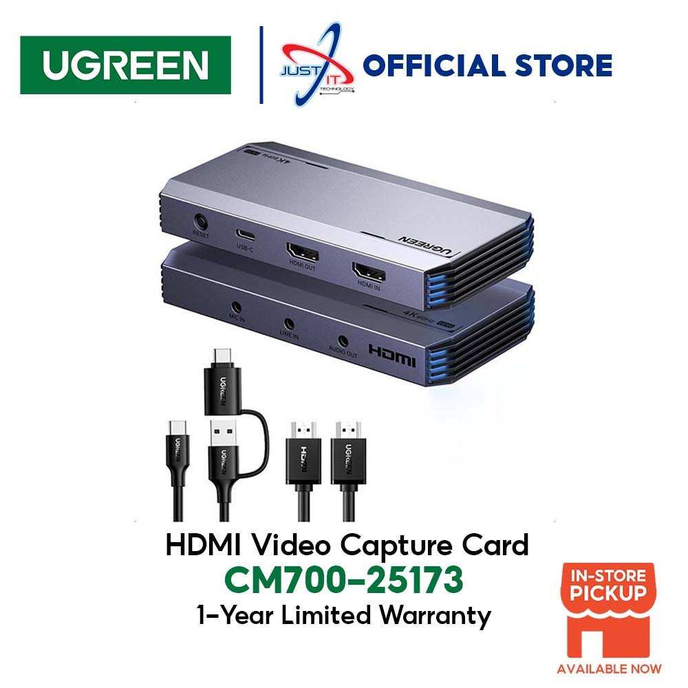 Ugreen Hdmi Video Capture Card Cm Shopee Malaysia