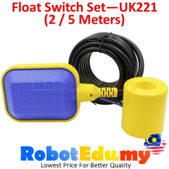 Water Tank Level Control Controller Sensor Limit Pump Float Switch with Wire & Load 500W IP68 UK221 Set ( 2M / 5Meters)