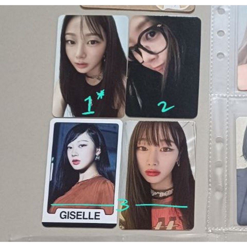 aespa spicy savage photocard POB giselle kpopmerch everline drama