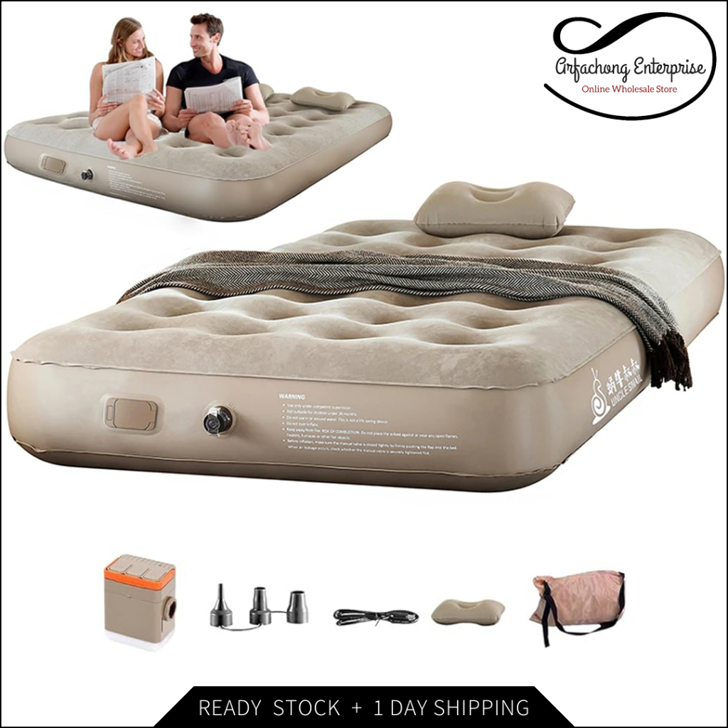 UNCLE SNAIL Waterproof Air Inflatable Sleeping Bed Matress Camping Bed ...