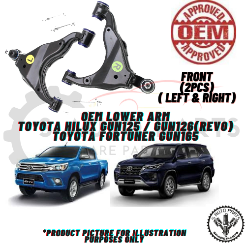 TOYOTA HILUX GUN125/GUN126(REVO)/FORTUNER GUN165 FRONT LOWER ARM (2PCS ...