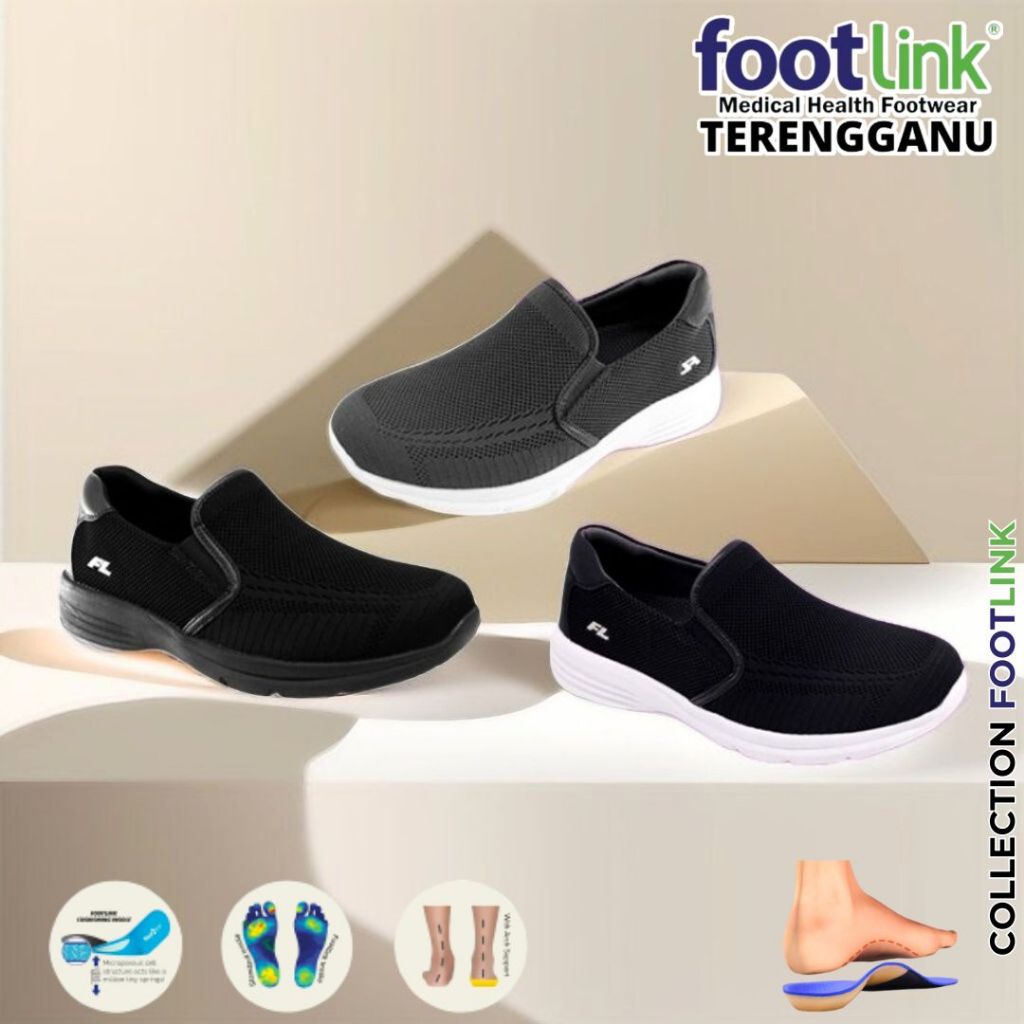 Footlink MJ 6107 & MJ 7207 & MJ 9207 Health Unisex Sport Shoe | Shopee ...