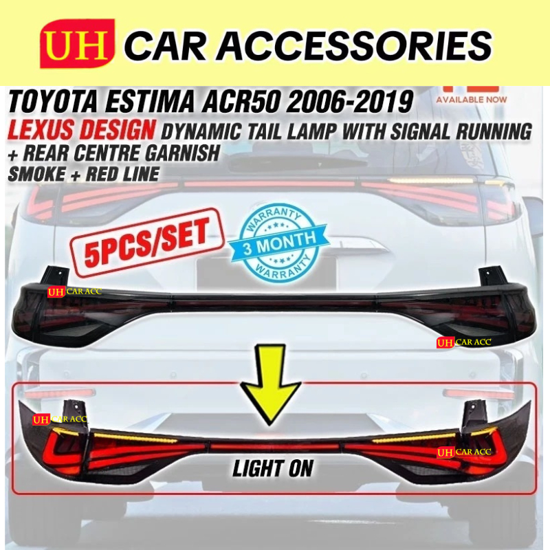 TOYOTA ESTIMA ACR50 2006 - 2019 LEXUS DESIGN DYNAMIC TAIL LAMP WITH ...