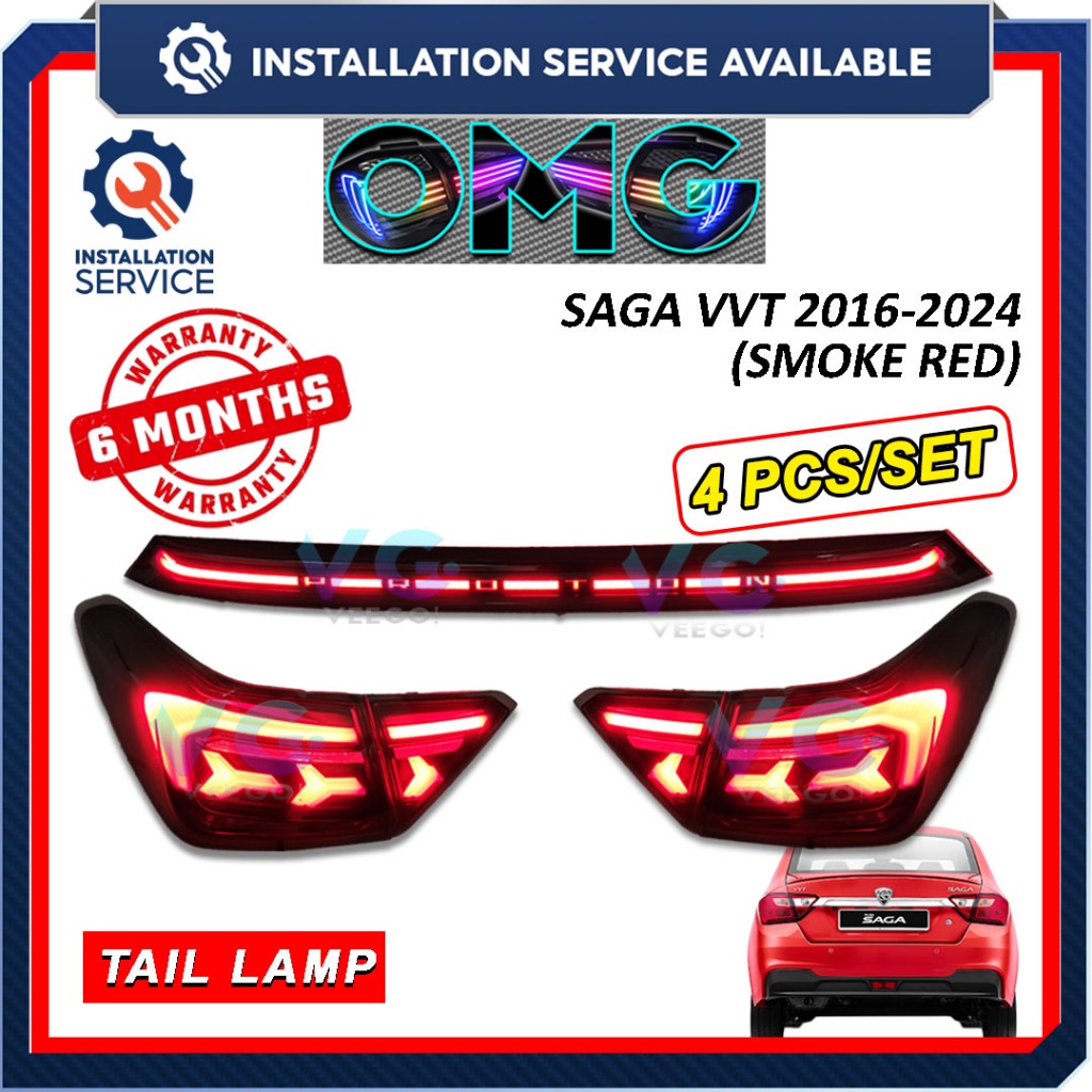Proton Saga VVT 2016 - 2024 Design Lamborghini Dynamic Tail Lamp With ...