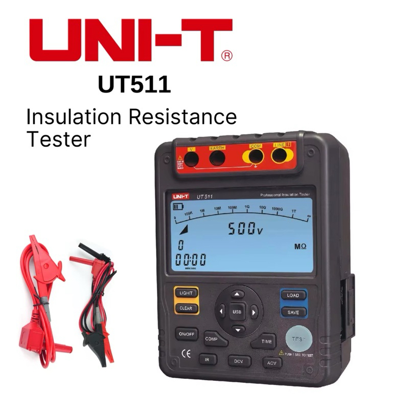 UNI-T UT511 Digital Insulation Resistance Tester of Large Transformers ...