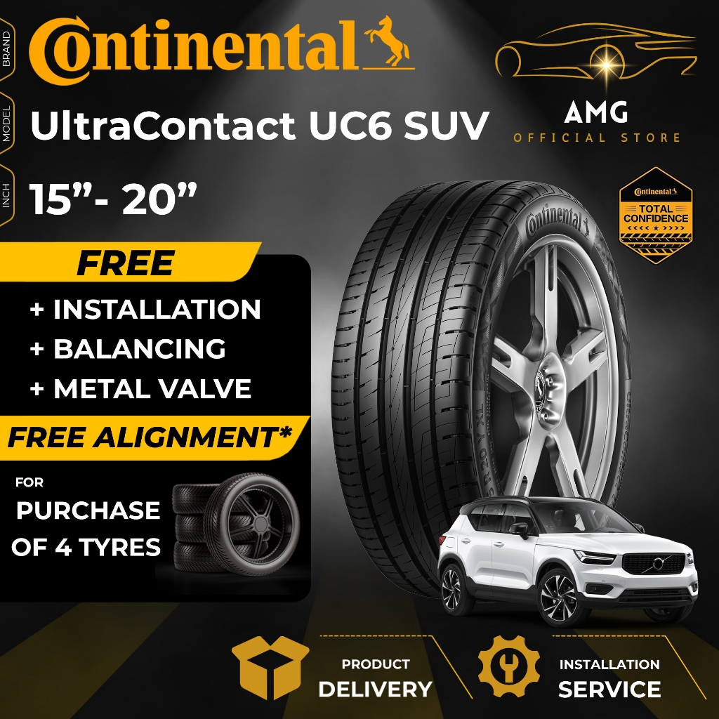 Continental UltraContact UC6 SUV Tyre (FREE INSTALLATION/DELIVERY) 15 ...