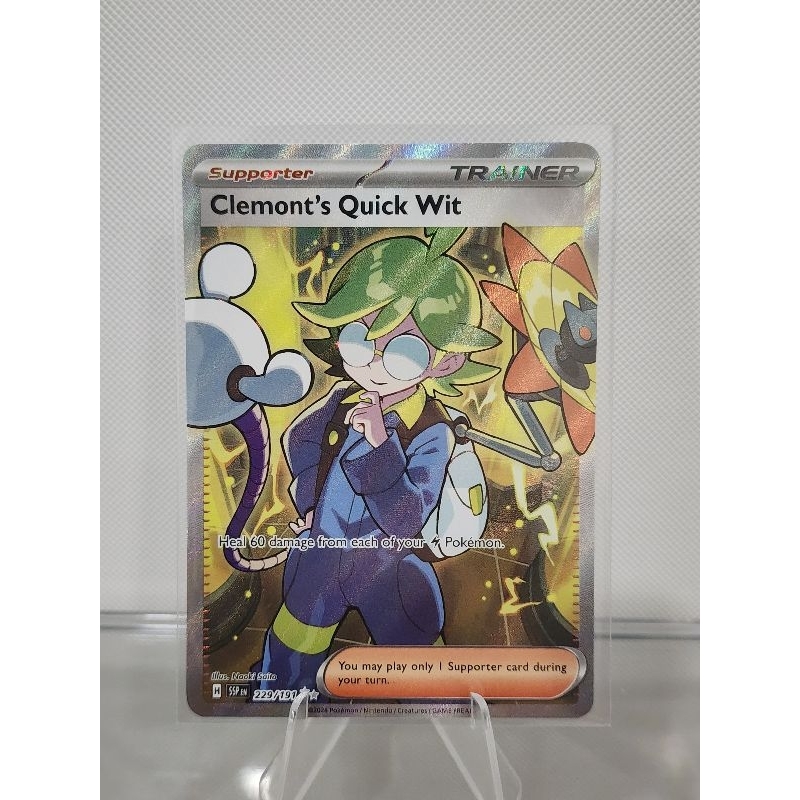 2024 Clemont's Quick Wit Card (Full Art Holo) | Shopee Malaysia