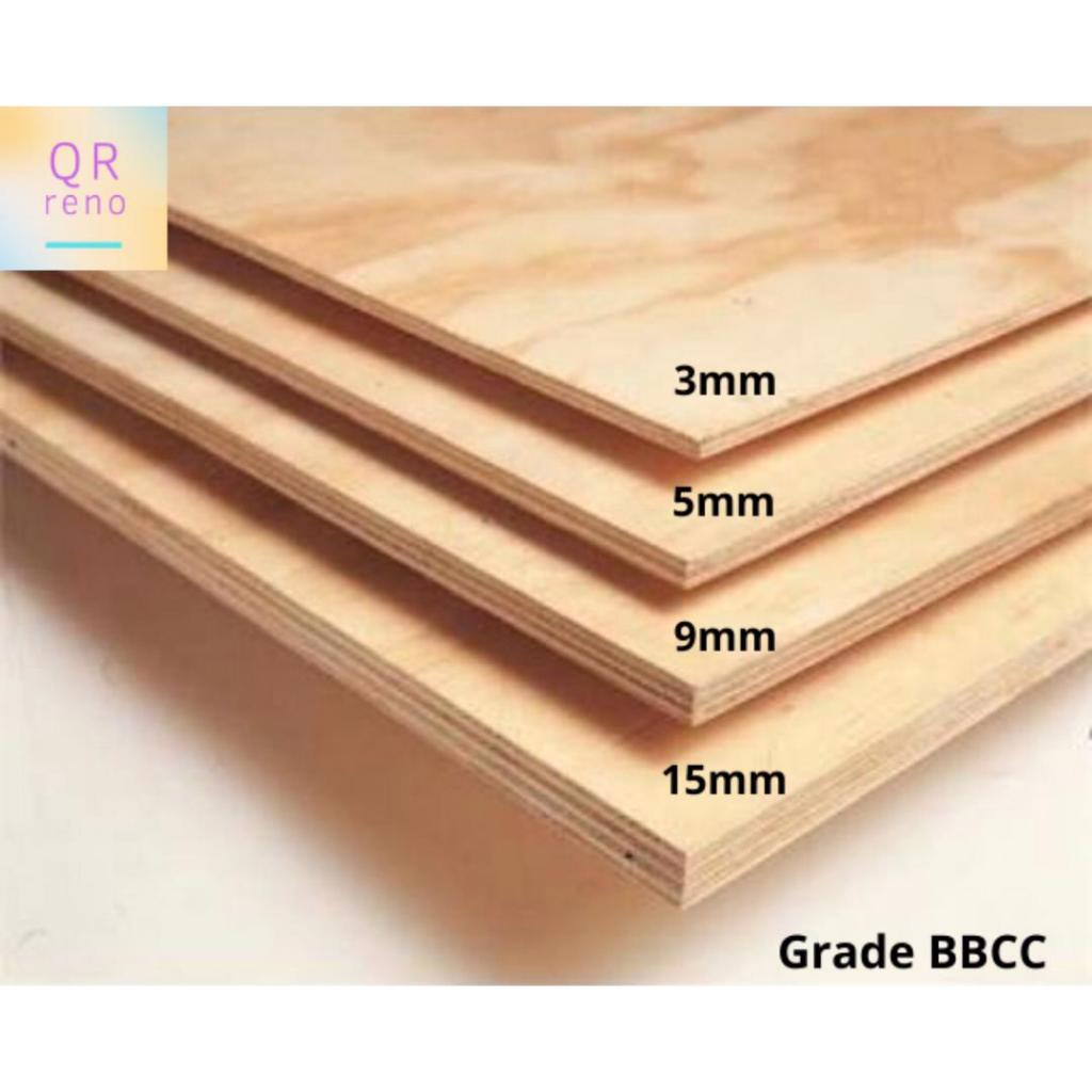 Multipurpose DIY Plywood Timber Panel Papan Kayu 3mm/5mm/8mm/12mm/15mm ...