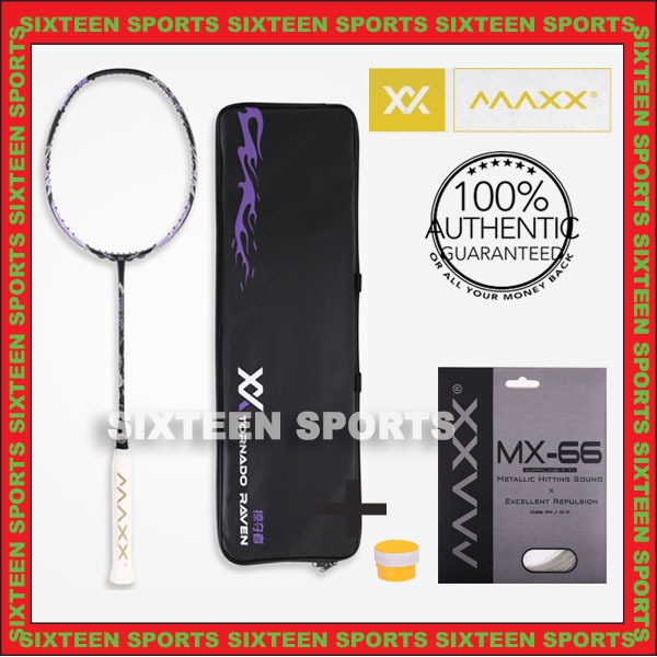 Maxx Badminton Racket - Tornado Raven | Shopee Malaysia