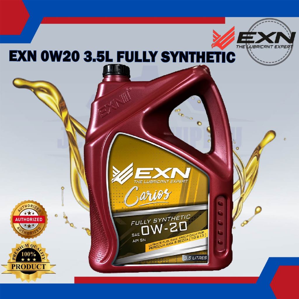 EXN Engine Oil 0W20 3.5L Fully Synthetic | Shopee Malaysia