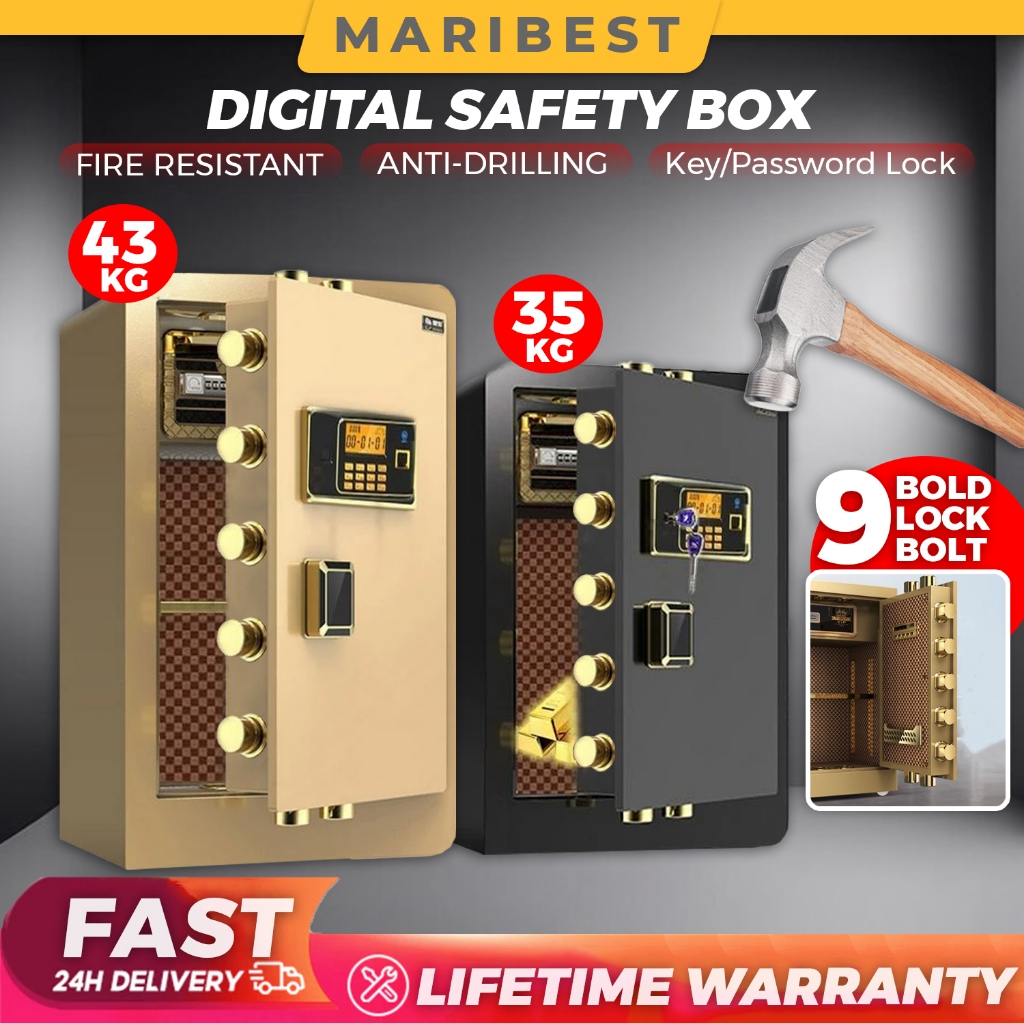 60# 70# DIGITAL SAFETY BOX PASSCODE SAFEBOX TRIPLE SAFETY PRIVACY ...