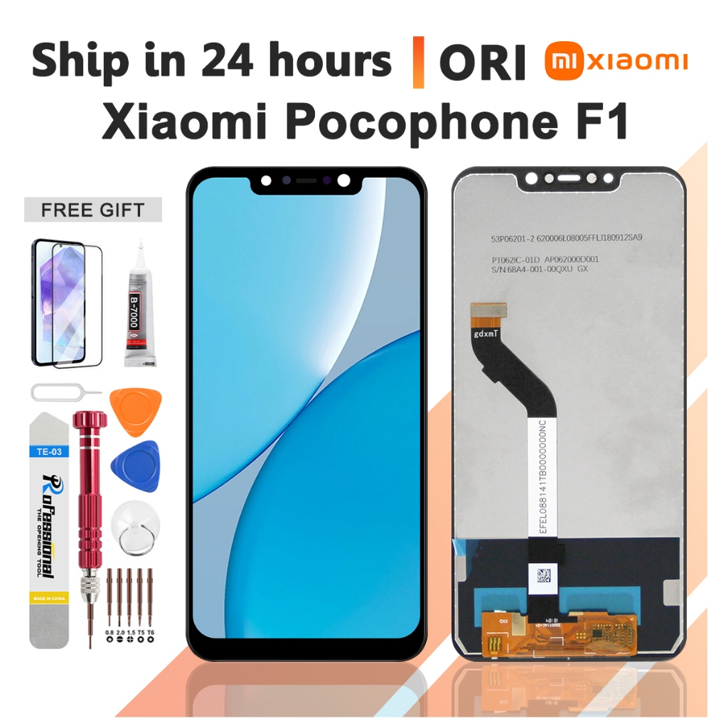 ORIGINAL LCD Xiaomi Pocophone F1 / Poco F1 Replacement components for ...