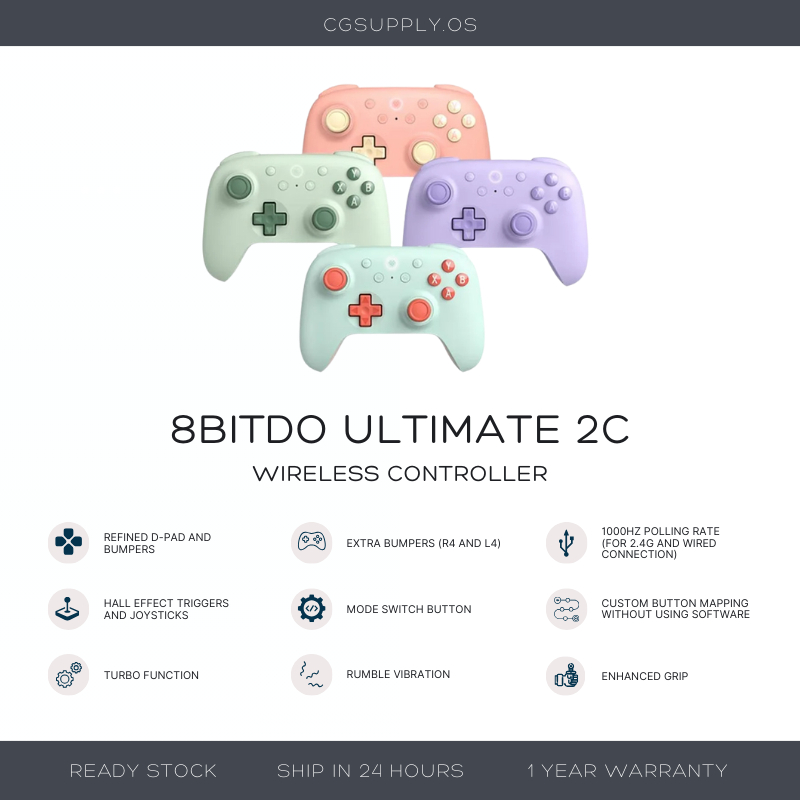 8BitDo Ultimate 2C Wireless Controller for Windows & Android | Shopee ...