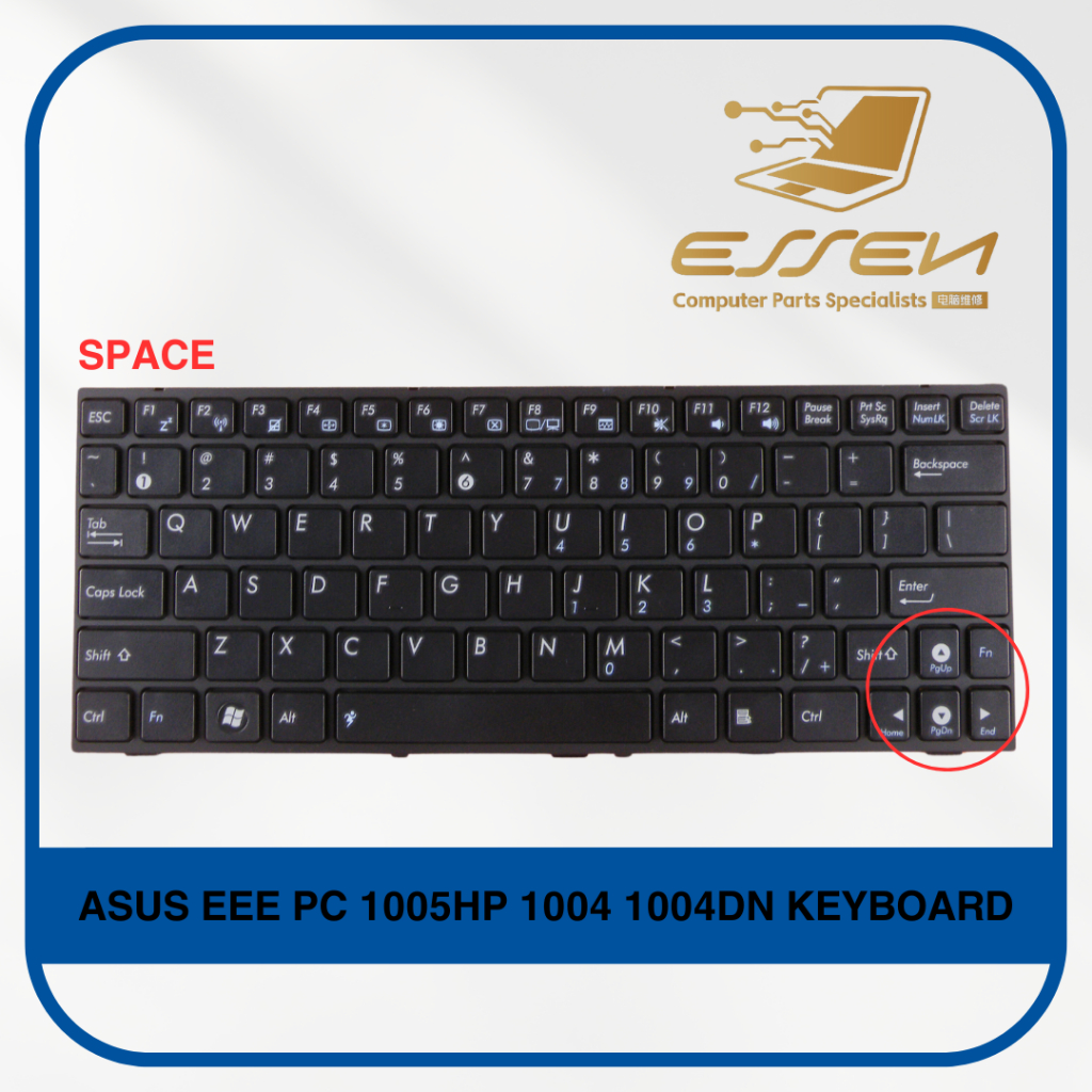 Replacement Keyboard For ASUS EEE PC 1005HP 1004 1004DN KEYBOARD ...