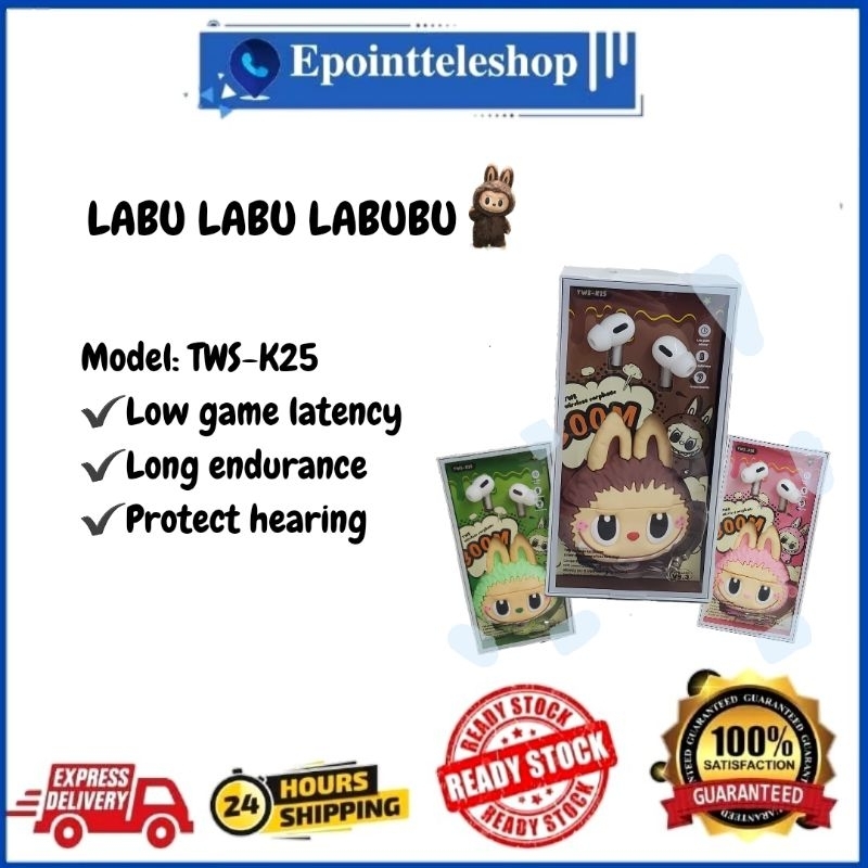 [READY STOCK] Labu Labu Labubu Wireless Earphone TWS-K25 | Shopee Malaysia