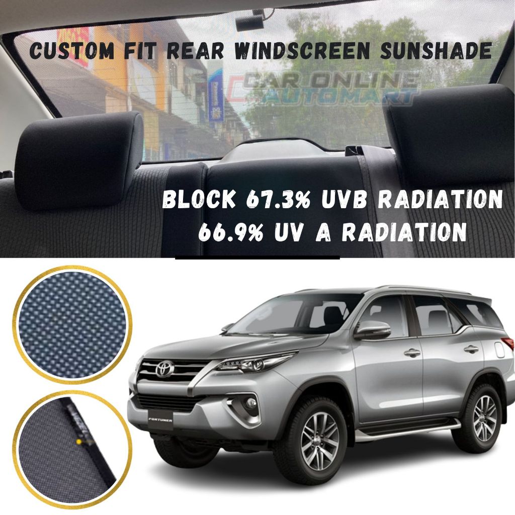 For Toyota Fortuner 2016 - 2023 ~ Custom Fit OEM REAR Windscreen ...