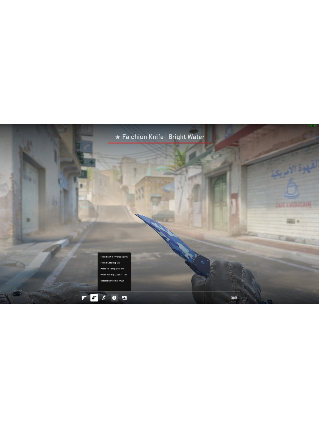CSGO SKIN ★ Falchion Knife | Bright Water | Shopee Malaysia