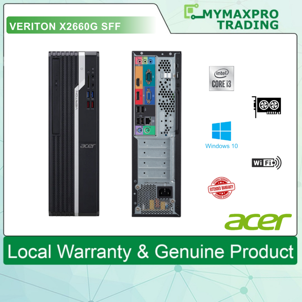 Acer Veriton X2631G - I5-4460, 8Go RAM, 500Go HDD, Windows 10 Pro - Micro-tour D'occasion
