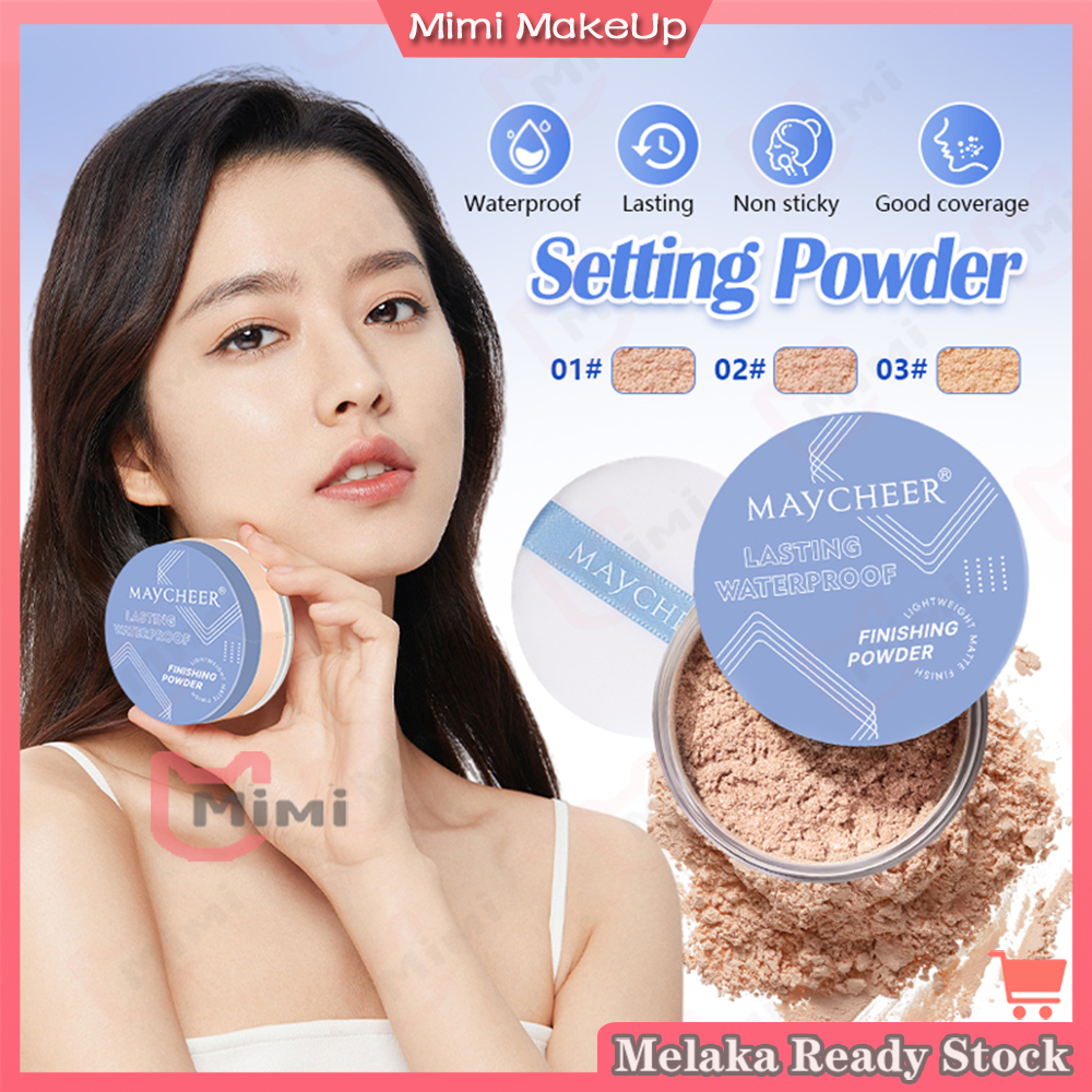 MAYCHEER Matte Oil Control Loose Setting Powder Waterproof Delicate Non ...