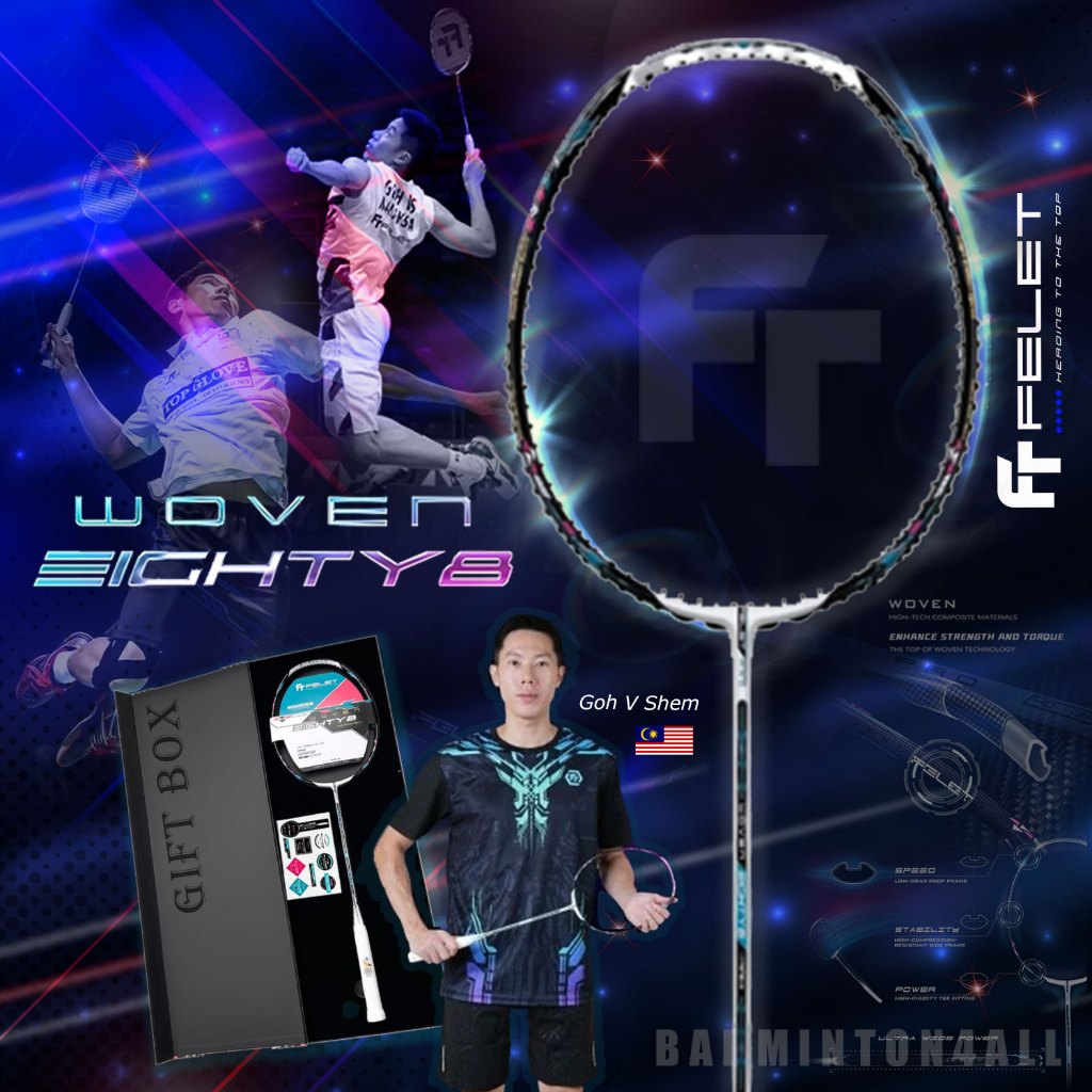 🔥NEW ARRIVAL🔥 FELET WOVEN EIGHTY 8 GIFT BOX 🏸 | Shopee Malaysia