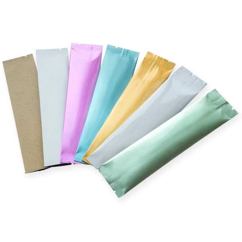 100pcs Tear Notch coffee powder Small Packaging Bag Color Aluminum Foil ...