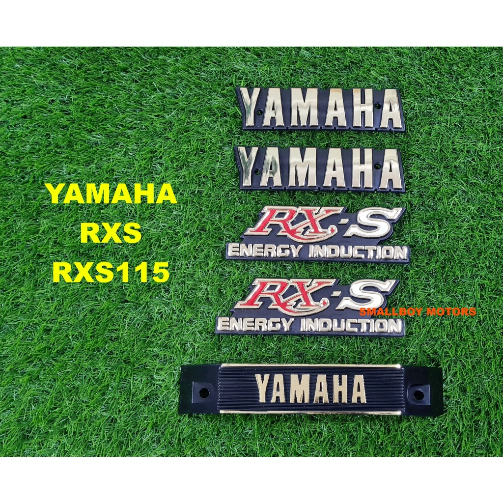 YAMAHA RXS RXS115 LOGO EMBLEM FULL TANK BATTERY SIDE COVER FORK LOGO ...