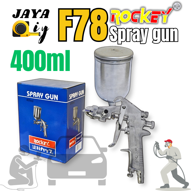 ROCKEY F78 400ml Paint Air Spray Gun 1.5mm Nozzle Air Sprayer Atomizer ...