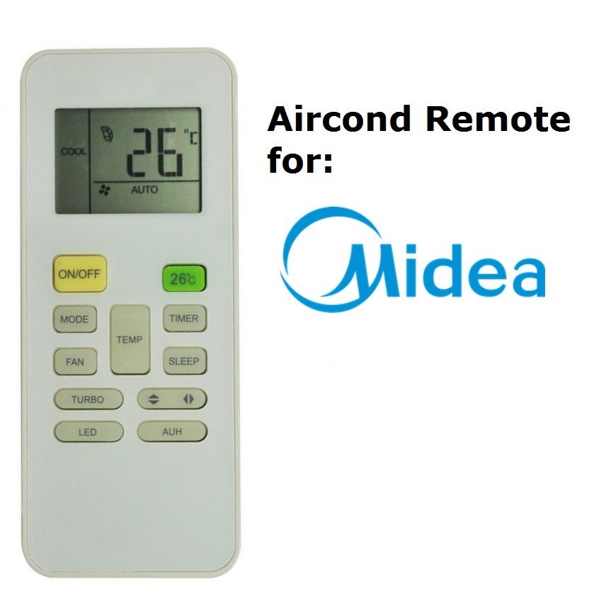 Midea Aircond Air Conditioner remote control | Shopee Malaysia