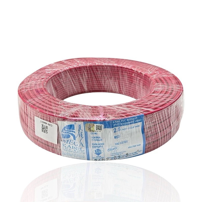 Mega Cable 2.5MM MEGA KABEL / 2.5MM PVC Insulated Csble (100m + -) Red ...