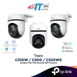 TP-LINK Tapo C500 1080P FHD / C510W 2K 3MP / C520WS 2K QHD 4MP Starlight Color Outdoor Pan/Tilt Security Wi-F- Camera