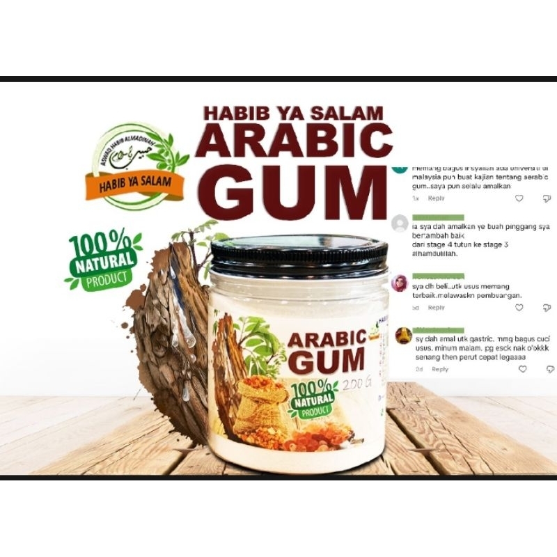 Habib Almanna Arabic Gum Powder 170g Probiotic | Shopee Malaysia