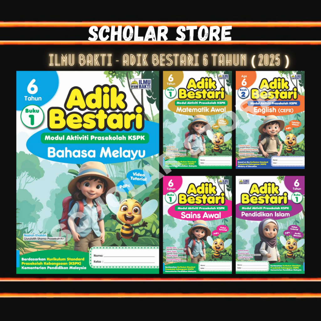 [SCHOLAR STORE] ADIK BESTARI - BUKU MODUL AKTIVITI PRASEKOLAH KSPK (6 ...