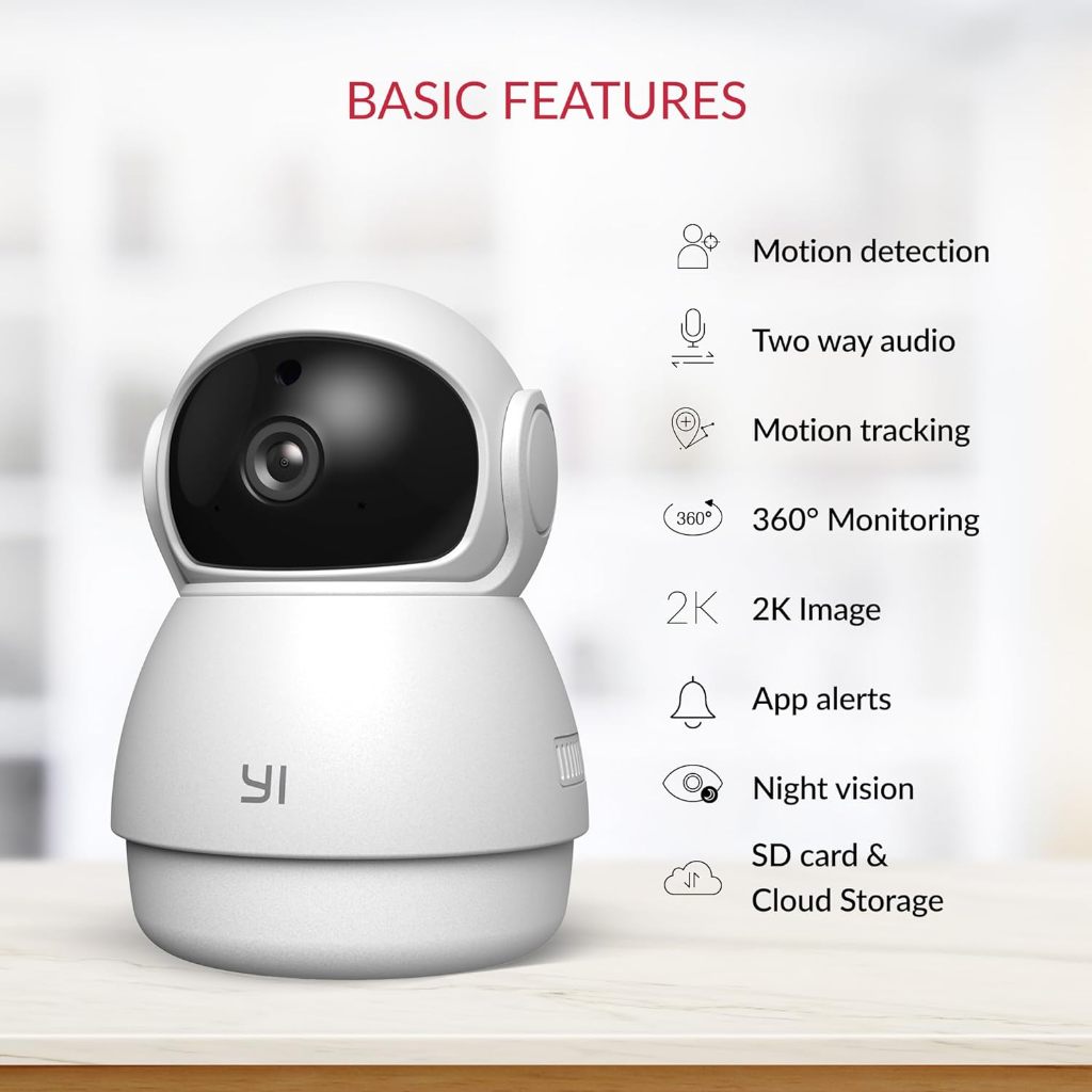 YI DOME GUARD 2MP 1080P WIDE ANGLE HUMAN DETECTION,MOTION TRACKING ...