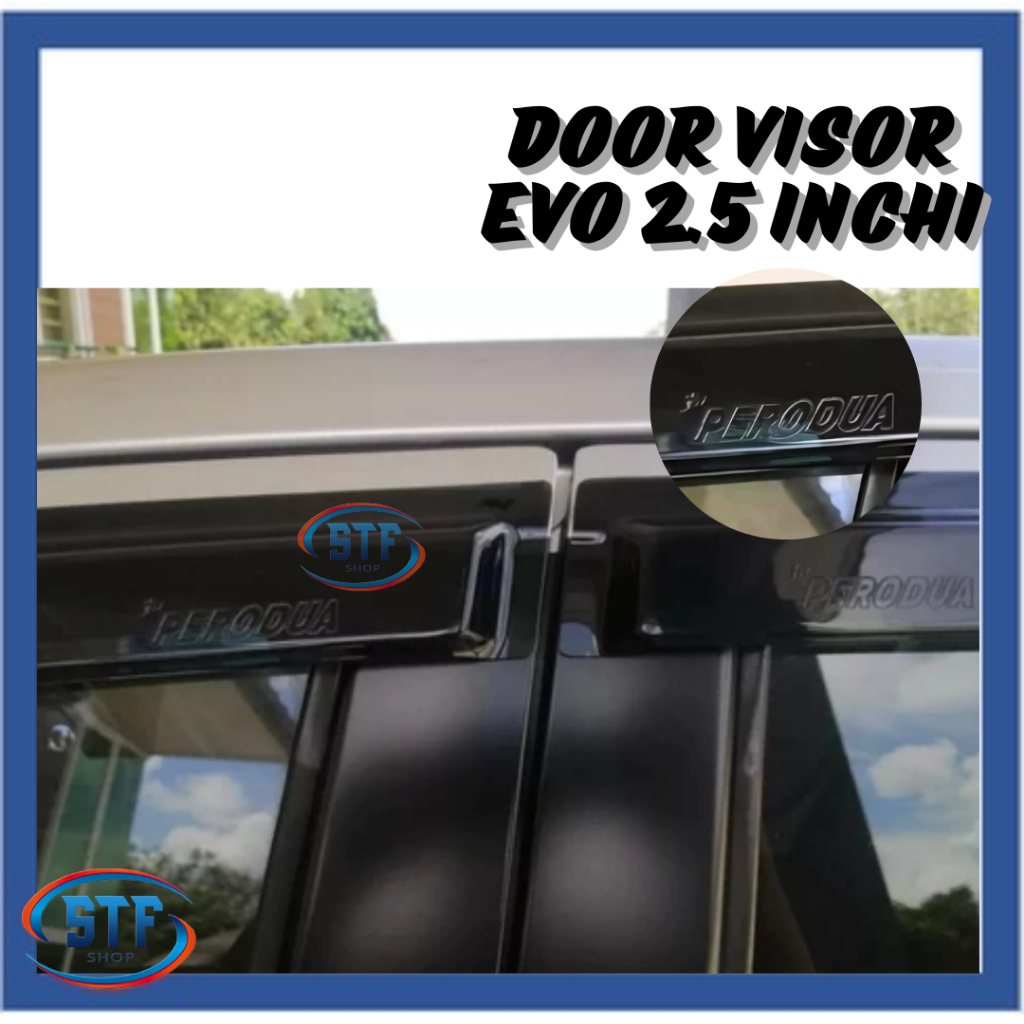 Perodua Axia ( 2014-2022 ) Door Visor Mugen Style Acrylic Wind ...