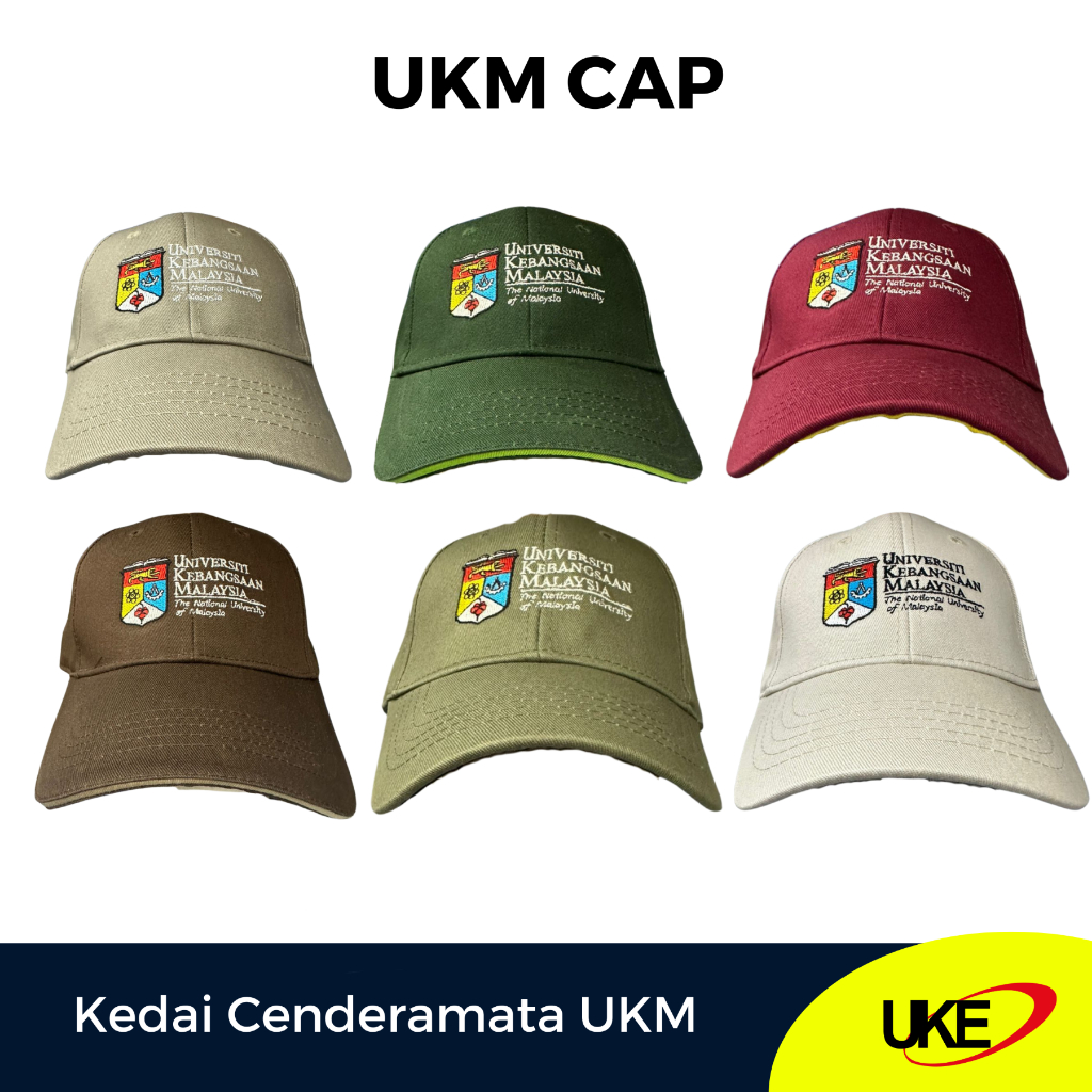 CAP WITH UKM LOGO. TOPI LOGO UKM | Shopee Malaysia