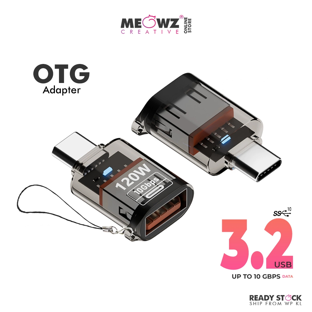 Type-C to USB 3.2 OTG Adapter Support Transmission Speed up to 10Gbps ...