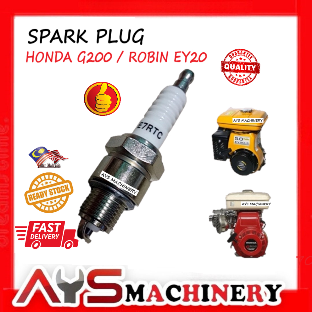 Spark Plug Mesin Rumput Engine Robin EY20 Honde G200 Mitsubishi Gt600 ...