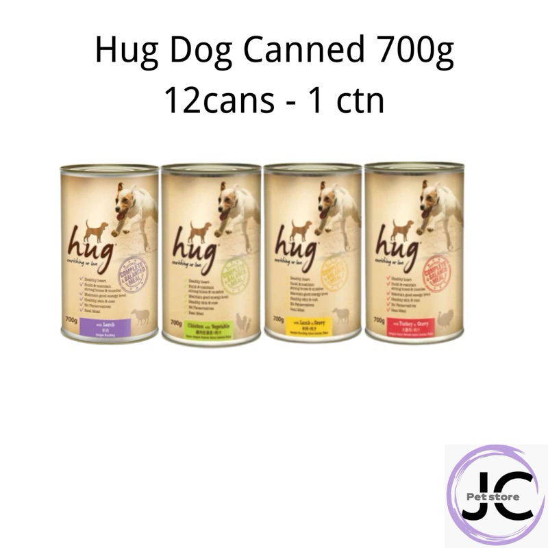 Hug Dog Canned Food Dog Wet Food 700gx12can (1 ctn) | Shopee Malaysia