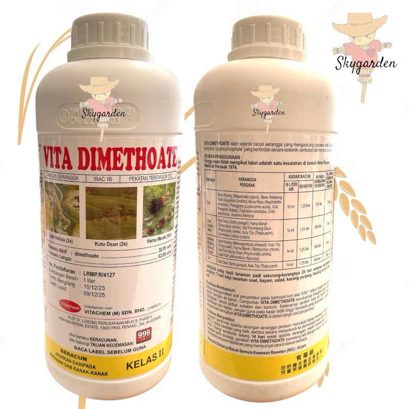 1L Vita Dimethoate/Racun serangga Dimethoate 38%|Sama dgn Dimet40 ...