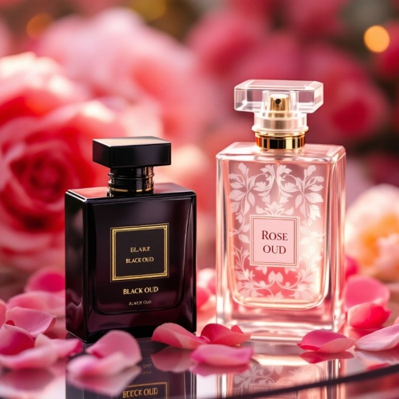 Mall Lonkoom Oud Black Oud Rose Pink 100ml Perfume Floral Fruity Notes
