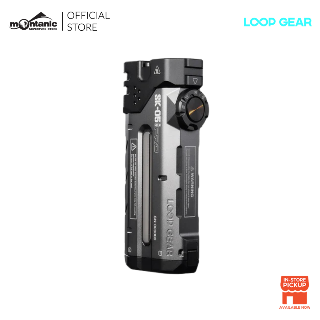 Loop Gear SK05 PRO 3060 Lumens LED Flashlight Lampu Suluh with Built-in ...