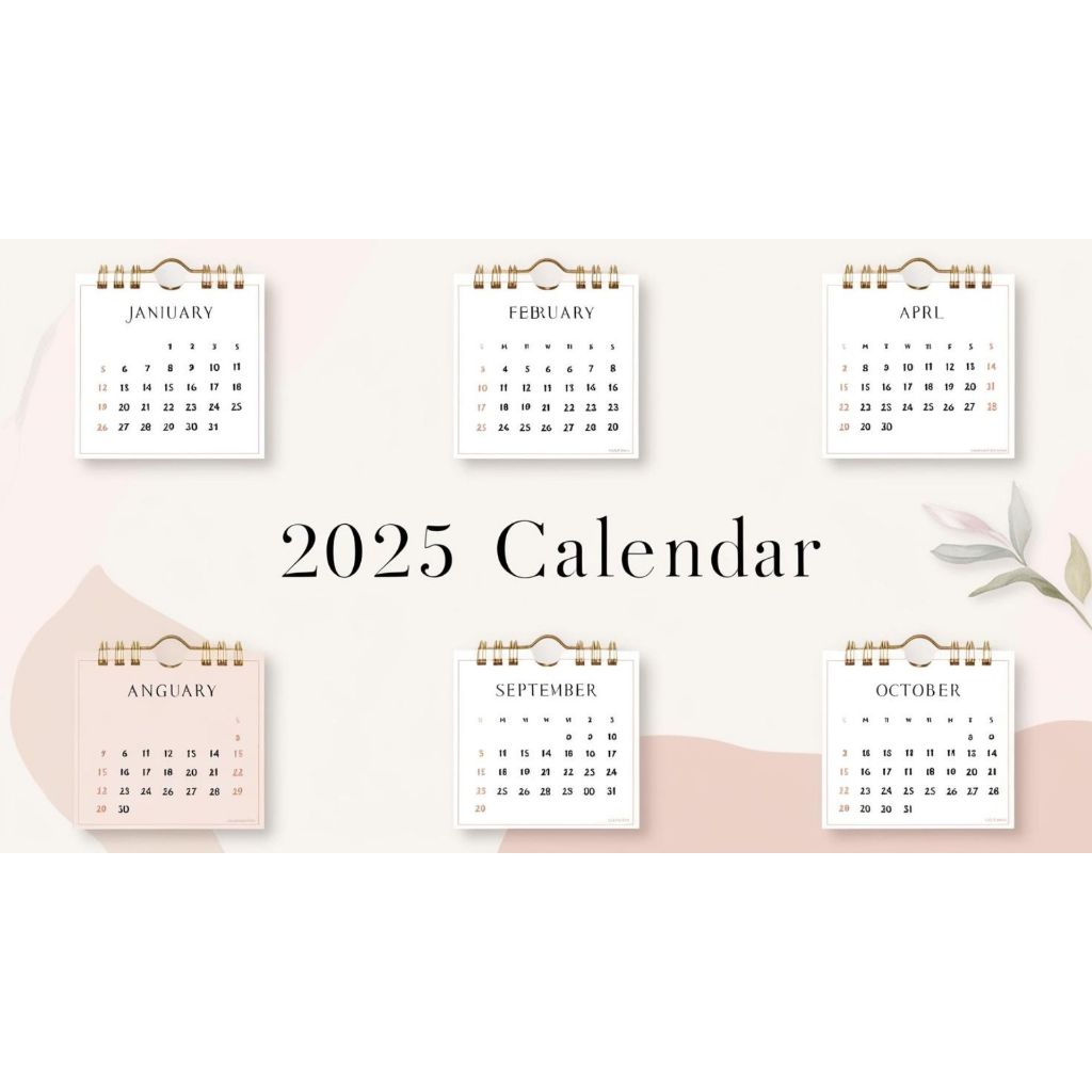 Aesthetic 2025 Calendar | Shopee Malaysia
