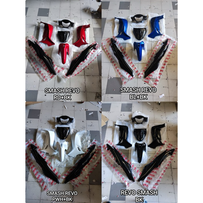 (HLD) SUZUKI SMASHREVO SMASH REVO 110 COVER SET COVERSET CAVER SET ...